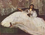 Edouard Manet Dame mit Facher painting